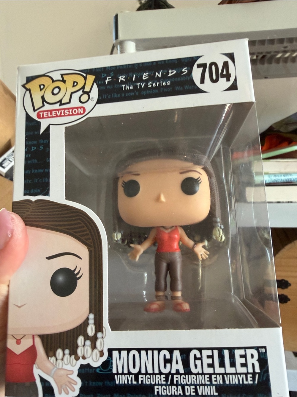Funko Monica Geller Vinyl Figure - Red Top, Brown Pants